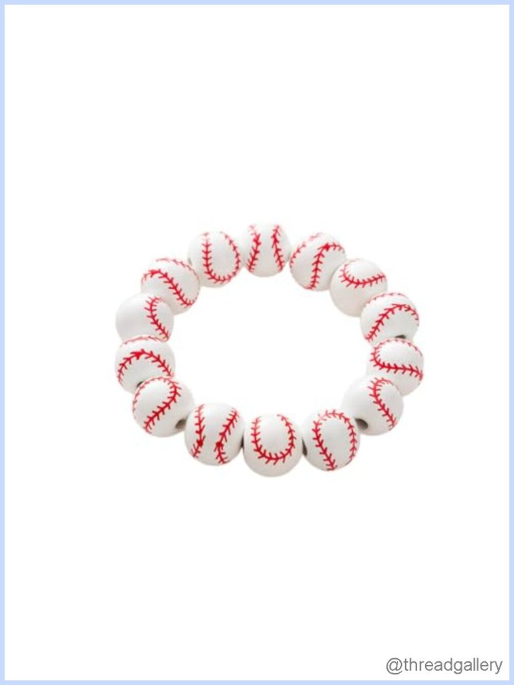 Handmade Wooden Stretch Bracelet Sports Ball Baseball Basketball Soccer Tennis